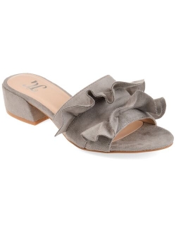 Slide-on Ruffle Mules