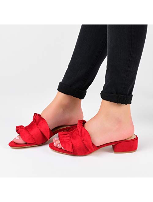 Journee Collection Slide-on Ruffle Mules