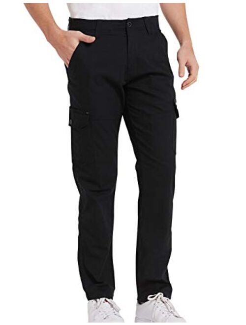 Gochange Cargo Pants for Men Relaxed Fit,Mens Work Pants Stretch Cargo, Rip Stop Mens Casual Pants Slim Fit