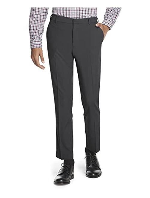 Van Heusen Men's Stain Shield Stretch Slim Fit Flat Front Dress Pant