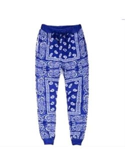 sexyliliforu Unisex Fashion Man Skateboard Loose Hip Hop Swag Bandana Jogger Pants