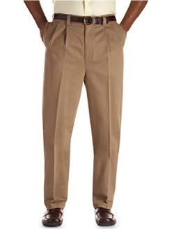 Oak Hill by DXL Big and Tall Premium Stretch Pleated Pants