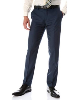 Ferrecci Men's Halo Slim Fit Flat-Front Dress Pants