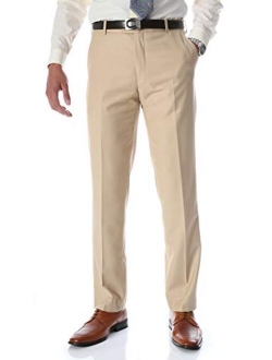 Ferrecci Men's Halo Slim Fit Flat-Front Dress Pants