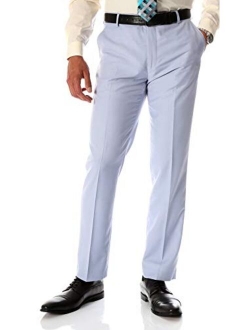 Ferrecci Men's Halo Slim Fit Flat-Front Dress Pants