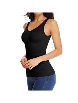 Joyshaper Women’s Shapewear Tank Top Tummy Control Cami Shaper Seamless Shaping Camisole Slimming Padded Tanks