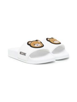 Kids Teddy appliqu-logo slides