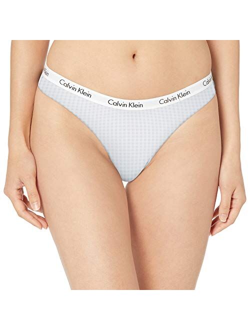 Calvin Klein Carousel Cotton 3-Pack Thong Underwear QD3587