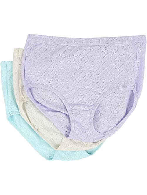 Women's Jockey® Elance Breathe 3-pack Pointelle Briefs Panty Set 1542