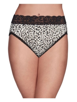 Women's Flattering Lace Hi-Cut Panty Underwear 13280, extended sizes available