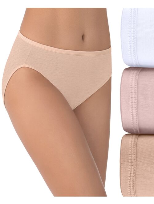 Vanity Fair Women's 3-Pk. Vanity Fair Illumination Hi-Cut Brief Underwear 13307