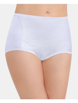 Women's Smoothing Comfort with Lace Brief Underwear