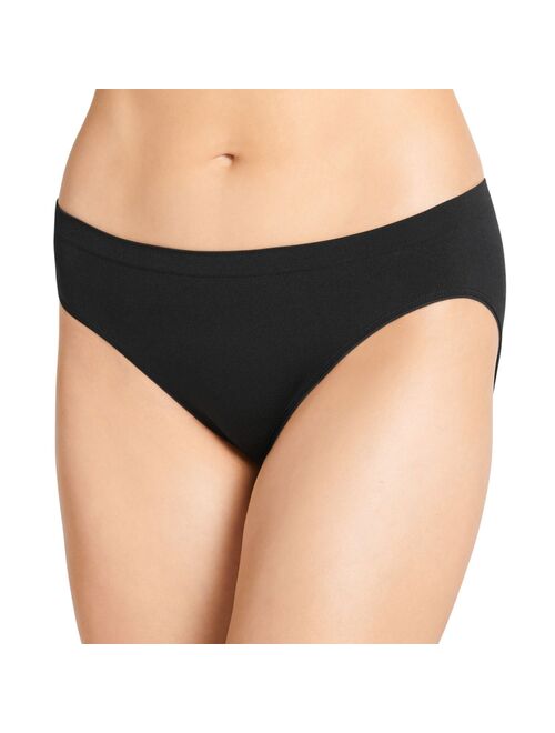 Jockey Smooth and Shine Seamfree Heathered Bikini Underwear 2186, available in extended sizes