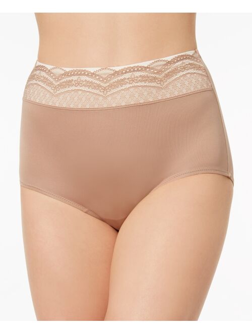 Warner's No Pinching No Problems Lace-Waist Brief Underwear RS7401P