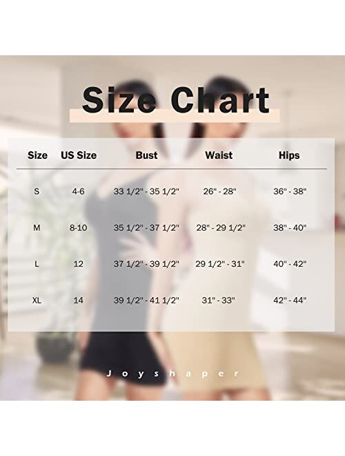 Joyshaper Women's Shapewear Slips for Under Dresses Shapewear Silp Dress for Women Tummy Control Strapless Full Silps