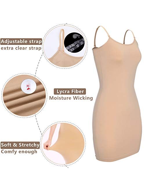 Joyshaper Womens Full Body Slip Shaper for Under Dresses Slip Shapewear Spaghetti Strap Tummy Control Seamless