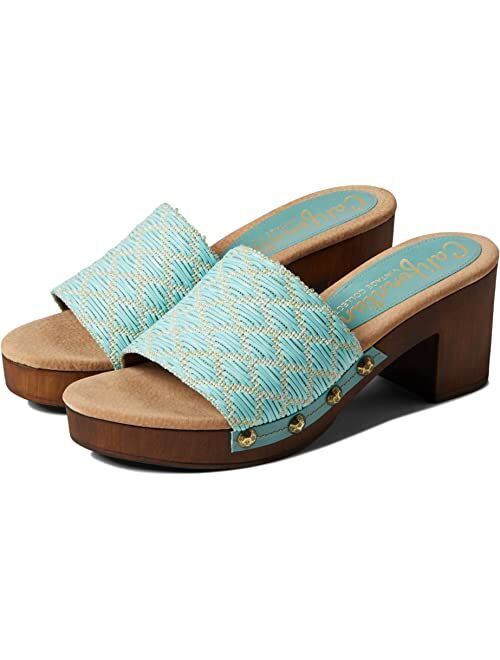 Californians Sienna Leather and Textile Sandals