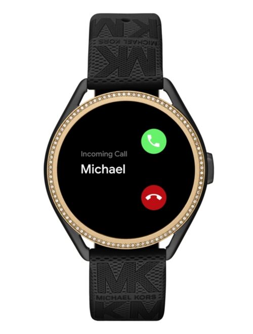 Michael Kors Access Gen 5e MKGO Black Rubber Smartwatch 43mm