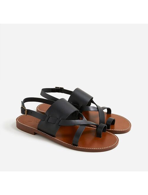 J.Crew Crisscross slingback sandals in leather