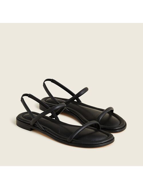 J.Crew Menorca padded slingback sandals in leather