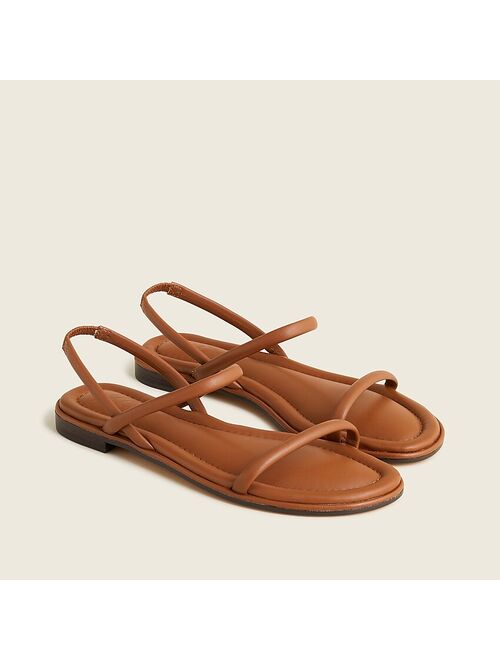 J.Crew Menorca padded slingback sandals in leather