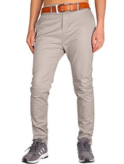 THE AWOKEN Slim Fit Dress Pants for Men Khaki Chinos