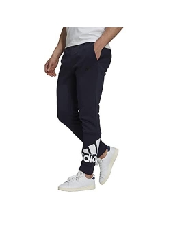 Men's Essentials Fleece Tapered Cuff Logo Pants