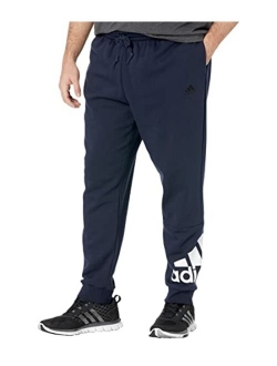 Men's Essentials Fleece Tapered Cuff Logo Pants