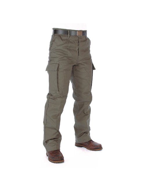 Mil-Tec Olive Green Moleskin Thermal Trousers