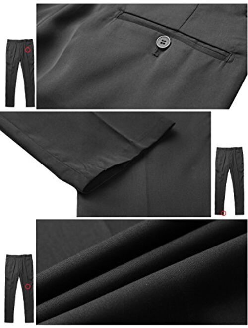 Match Men's Loose-Fit Wrinkle-Resistant Dress Pants M3#8072