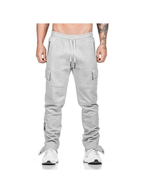 XueYin Men's Joggers Pants with Deep Pockets Athletic Loose-fit Sweatpants for Workout