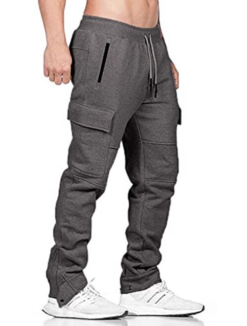 XueYin Men's Joggers Pants with Deep Pockets Athletic Loose-fit Sweatpants for Workout