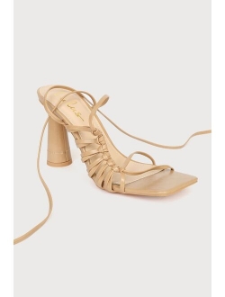 Zindy Mango Lace-Up High Heel Sandals