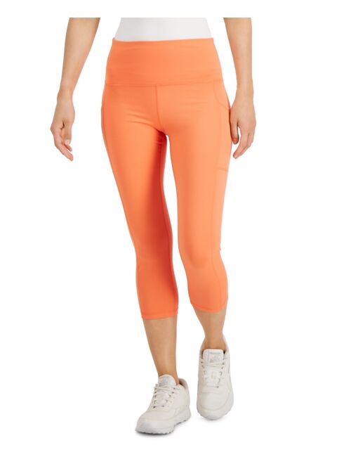 ID Ideology Women's Compression High-Rise Side-Pocket Cropped Leggings, Regular & Petite, Created for Macy's