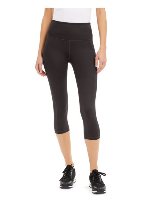 ID Ideology Women's Compression High-Rise Side-Pocket Cropped Leggings, Regular & Petite, Created for Macy's