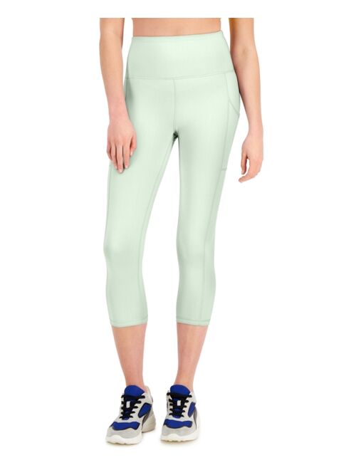 ID Ideology Women's Compression High-Rise Side-Pocket Cropped Leggings, Regular & Petite, Created for Macy's