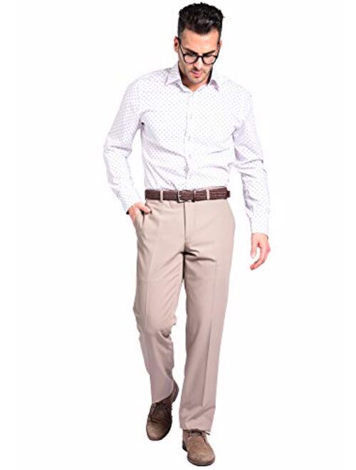 Craft & Soul Men's Slim Fit Stretch Poplin Dress Pant