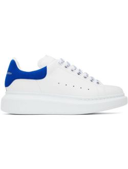 White & Blue Oversized Sneakers