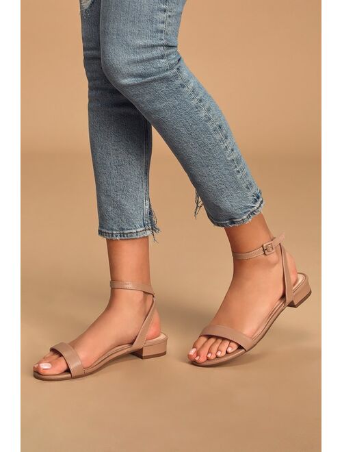 Lulus Darryian White Ankle Strap Sandals