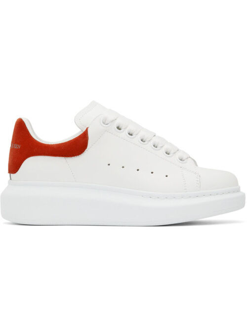 Alexander McQueen White & Red Oversized Sneakers