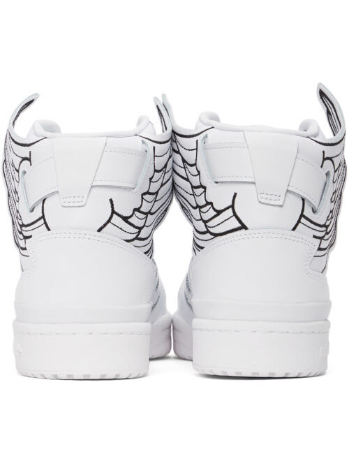 adidas Originals White Jeremy Scott Edition Wings 4.0 Sneakers