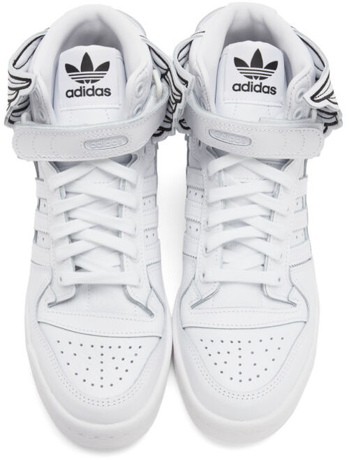 adidas Originals White Jeremy Scott Edition Wings 4.0 Sneakers