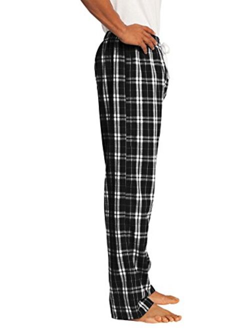 District Men's Young Flannel Plaid Pant