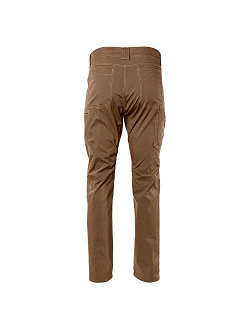 TK Flex Rise Technical Pants for Men, Lightweight Cotton/Nylon Fabric, Quick Dry, Breathable, 8 Pockets