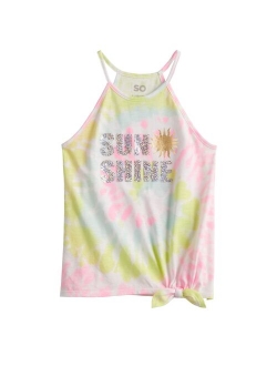 Girls 6-20 SO Graphic Strappy Tank Top in Regular & Plus