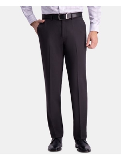 Mens Premium Comfort Straight-Fit 4-Way Stretch Wrinkle-Free Flat-Front Dress Pants