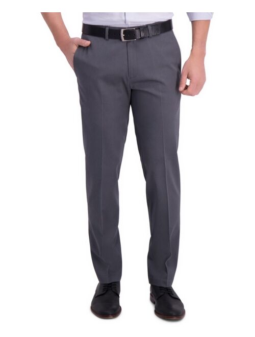 Haggar Mens Iron Free Premium Khaki Straight-Fit Flat-Front Pant