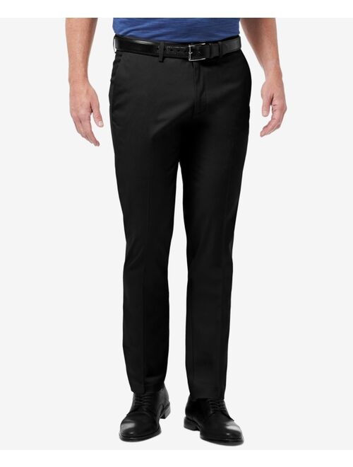 Haggar Men's Premium No Iron Khaki Slim-Fit Flat Front Pants