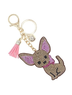 Ntlx Key Chain Bag Charm – Cute Sparkling Charm for Purses, Luggage, Suitcases, Diaper Bag, and Keys - Gift Box Included