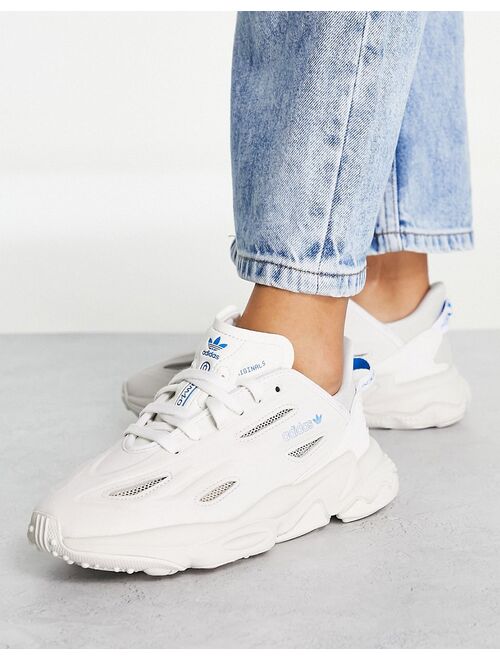 adidas Originals Ozweego Celox sneakers in white with blue detail